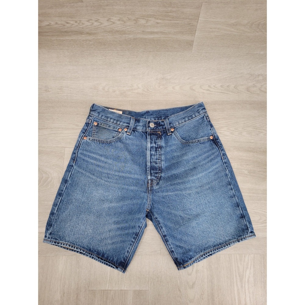 Levi's Premium 501 '93 Denim Shorts Women's 31 Blue Dark Wash Button Fly